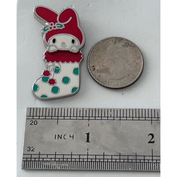 Sanrio My Melody Christmas Stocking Enamel Pin On Pin 2022 Holiday - Picture 2 of 4